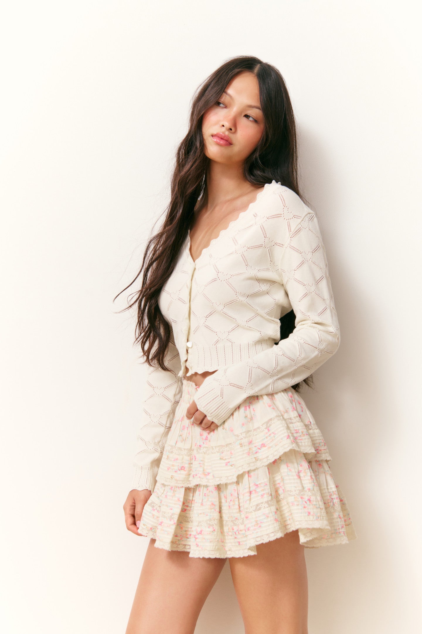 Ruffle Mini Luna Rosa Fleur Skirt